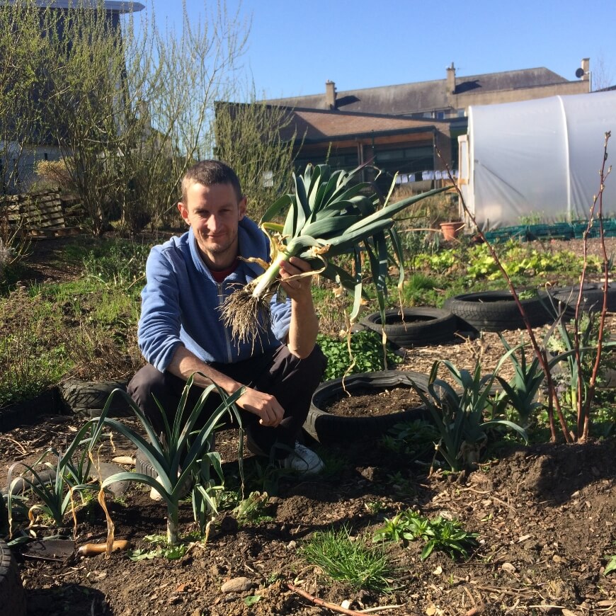 Head shot of Tom Kirby, one of the founders of Granton Community Gardeners