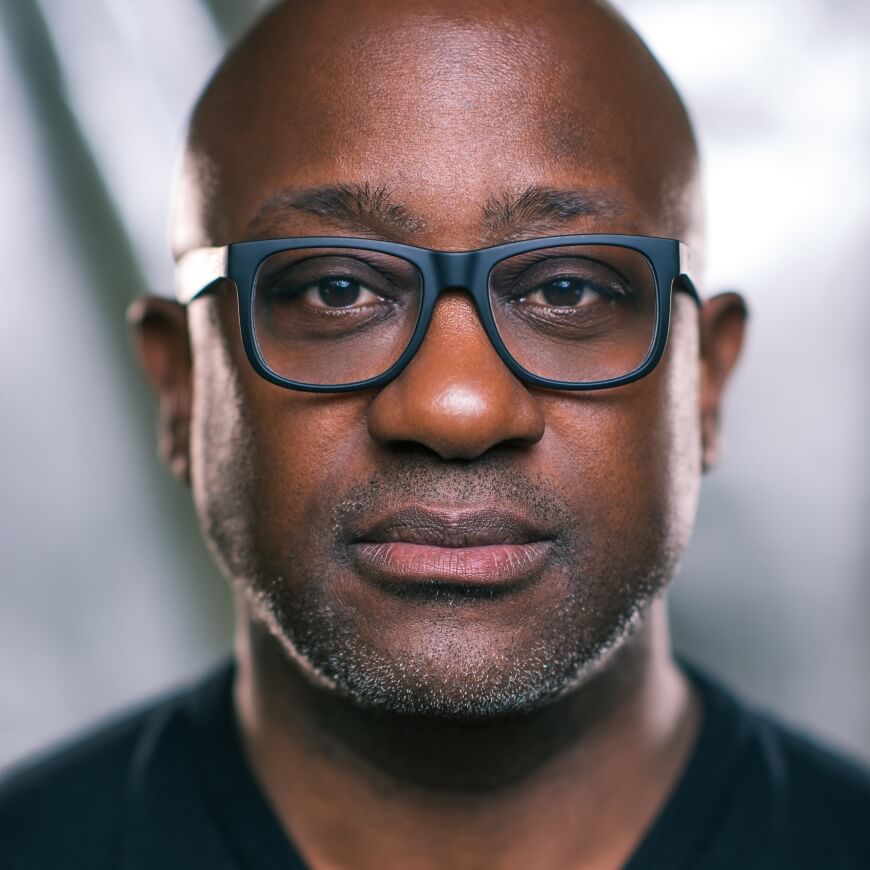Head shot of Kunle Barker, writer, broadcaster and founding director of Natural Places